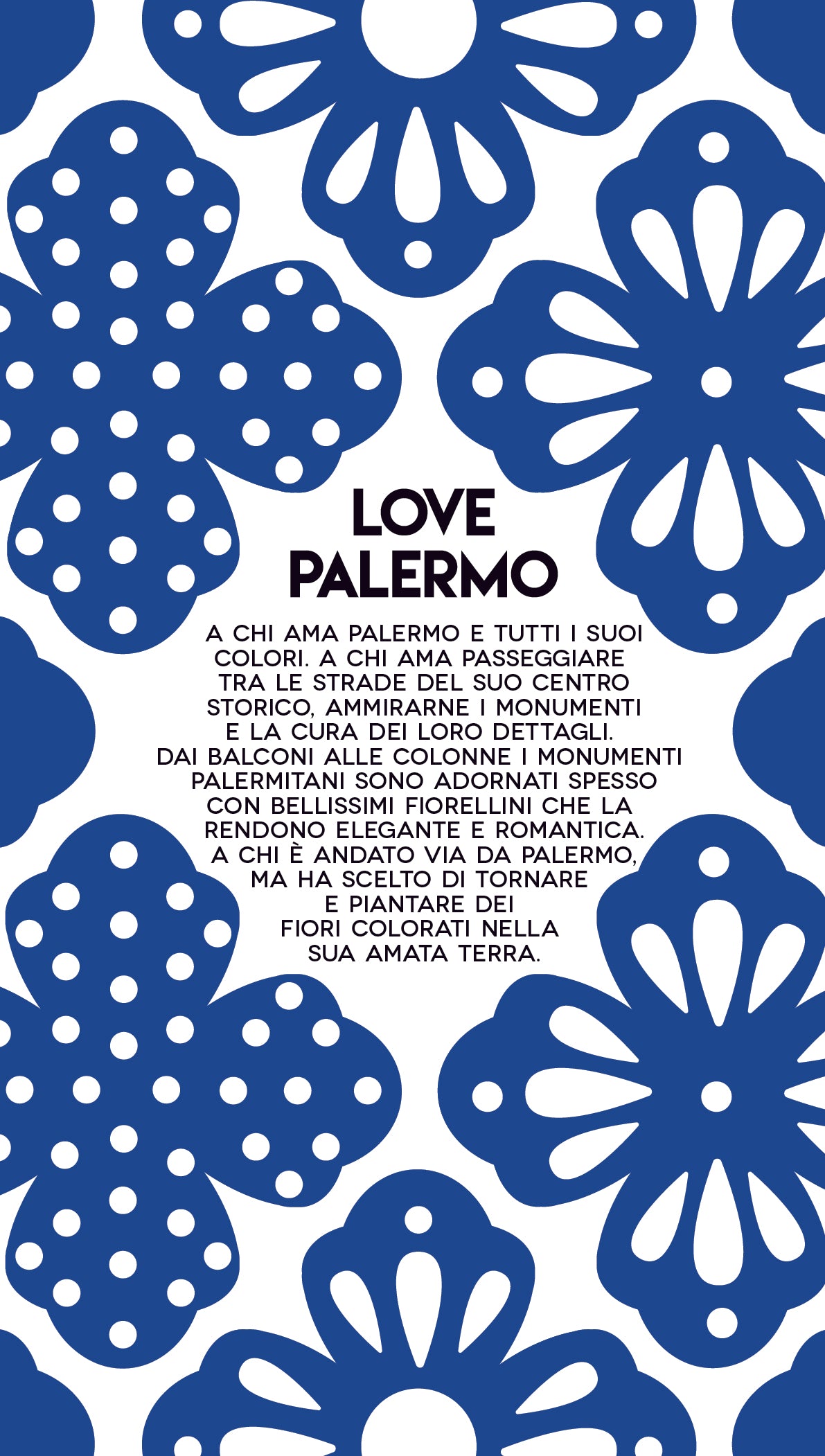 Collana LOVE PALERMO blu