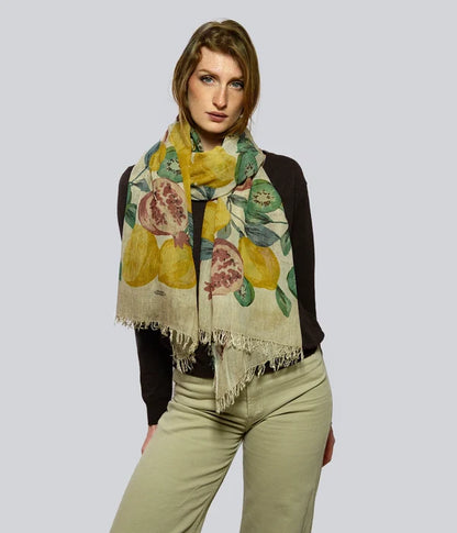 Foulard in Bambù GUTTUSO latte e caffè