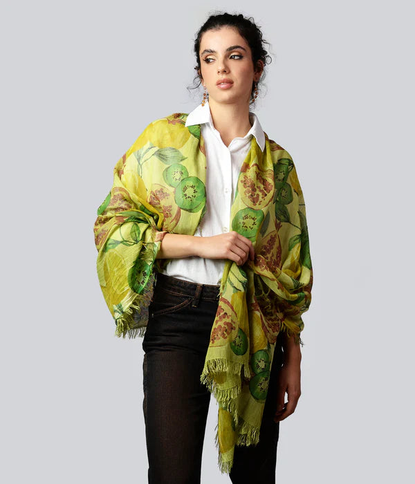 Foulard in Bambù GUTTUSO Verde Pistacchio