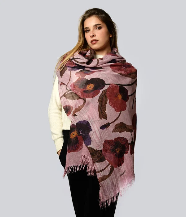 Foulard in Bambù LATOUR rosa