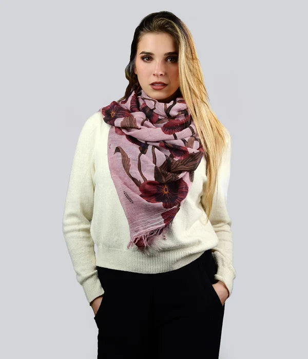 Foulard in Bambù LATOUR rosa