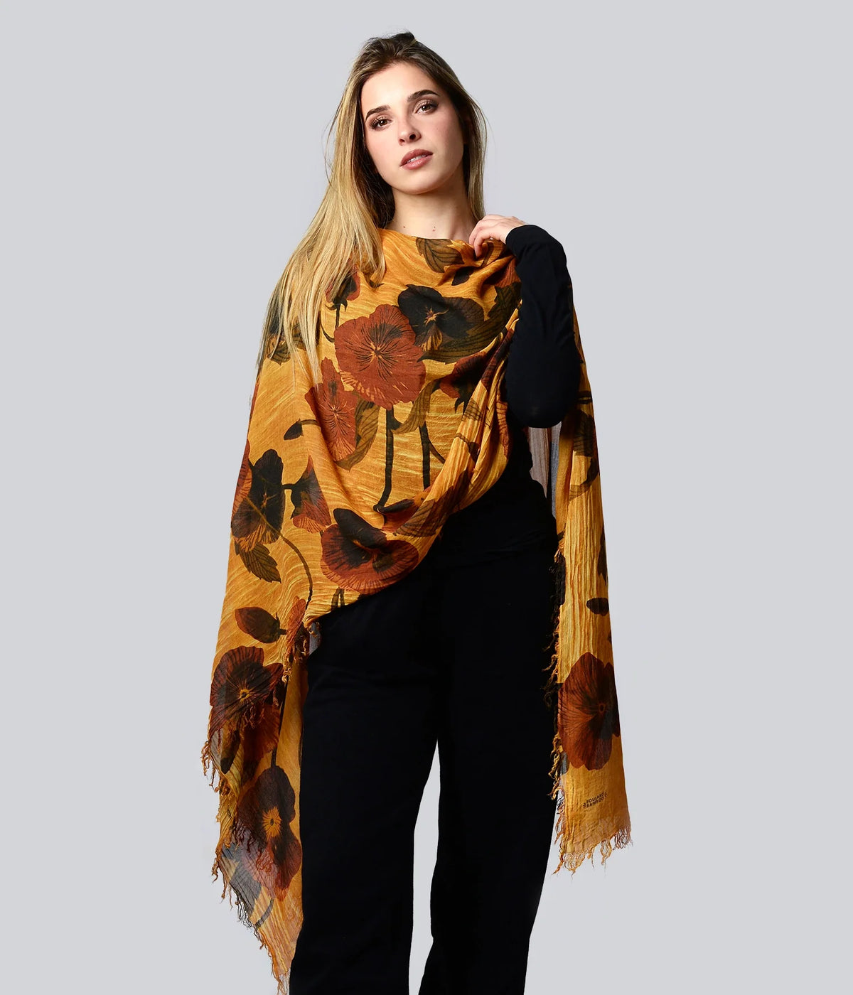 Foulard in Bambù LATOUR giallo mandarino
