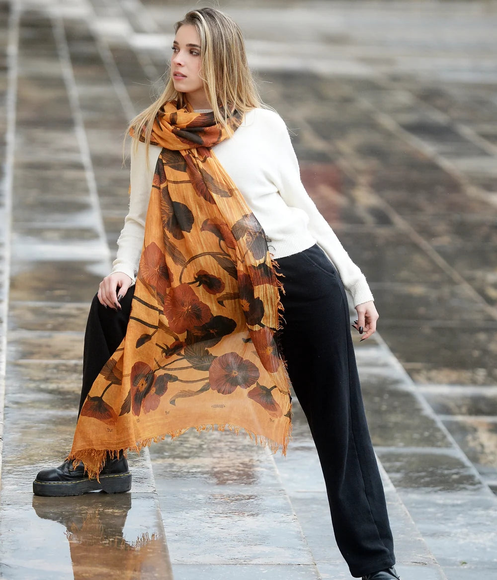 Foulard in Bambù LATOUR giallo mandarino