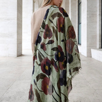 Foulard in Bambù LATOUR verde oliva