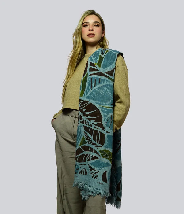 Foulard in Bambù MATISSE azzurro