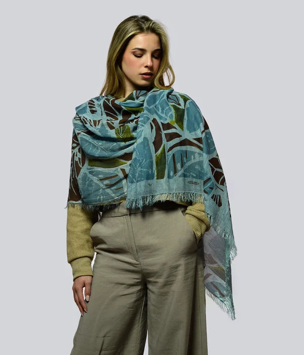 Foulard in Bambù MATISSE azzurro