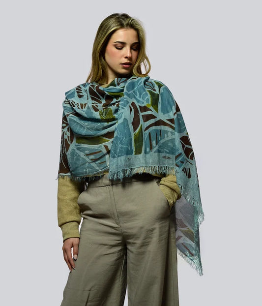 Foulard in Bambù MATISSE azzurro