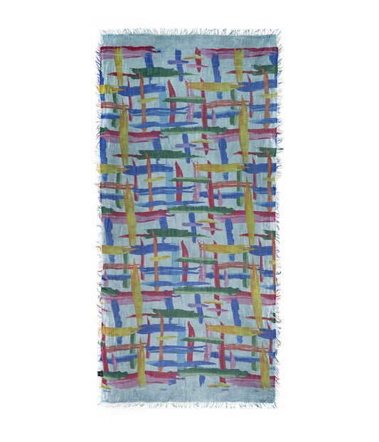 Foulard in Bambù MIRO' Azzurro