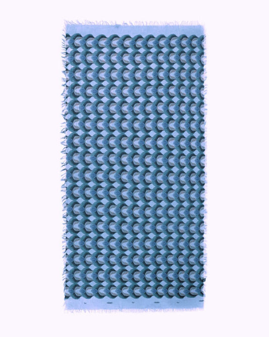 Foulard in Bambù MUNCH blu