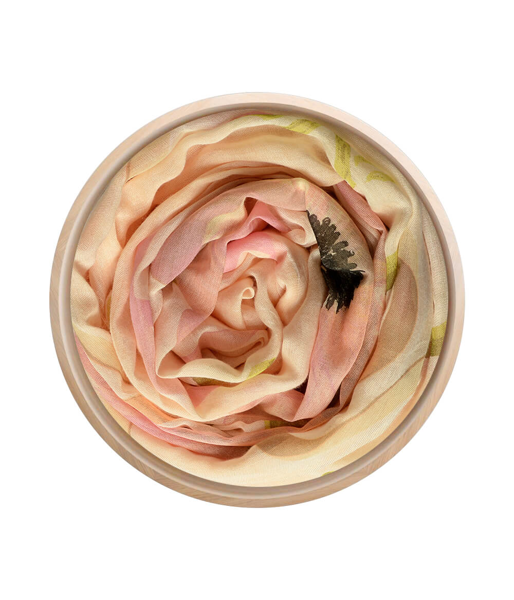 Foulard in Bambù O' KEEFFE rosa pesca