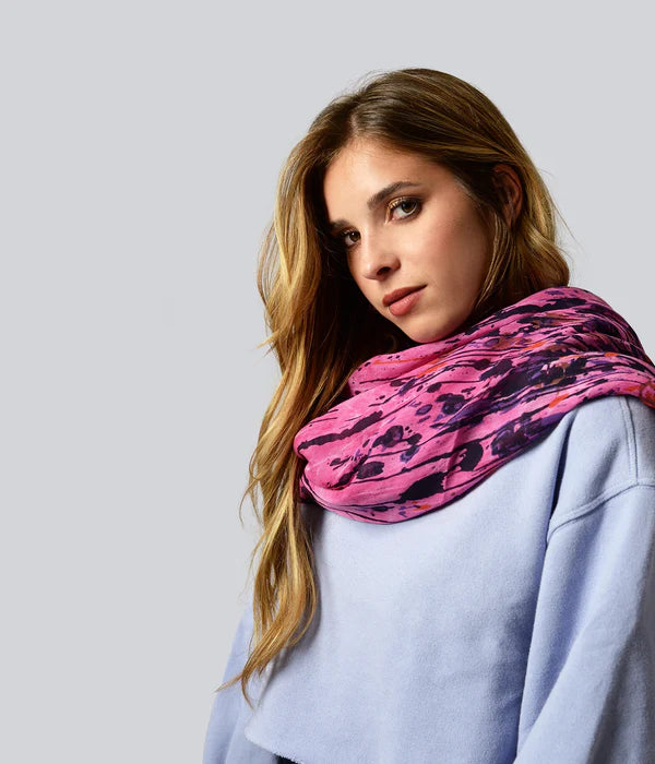 Foulard in Bambù POLLOCK Fucsia