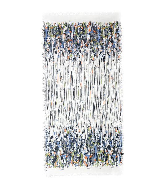 Foulard in Bambù POLLOCK bianco