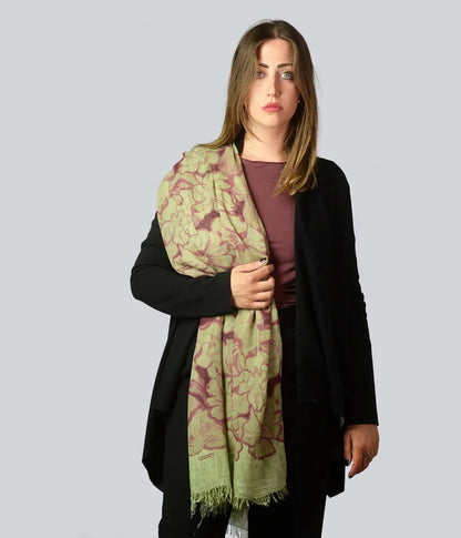 Foulard in Bambù RUBENS verde oliva