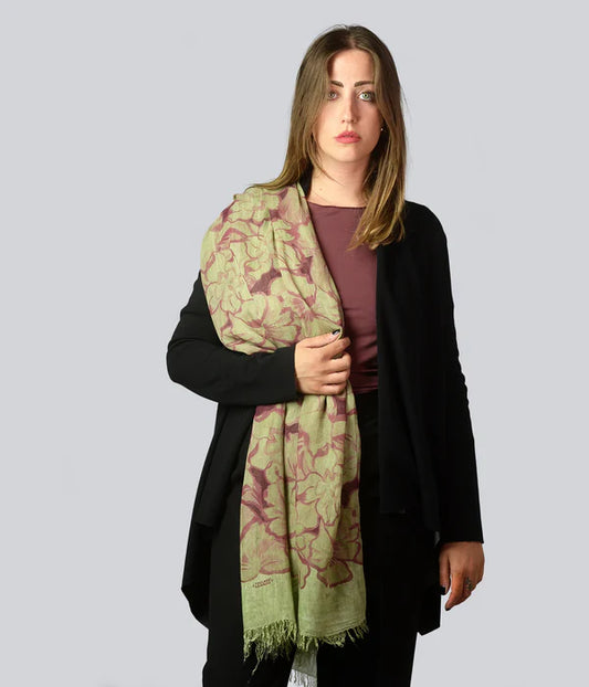 Foulard in Bambù RUBENS verde oliva