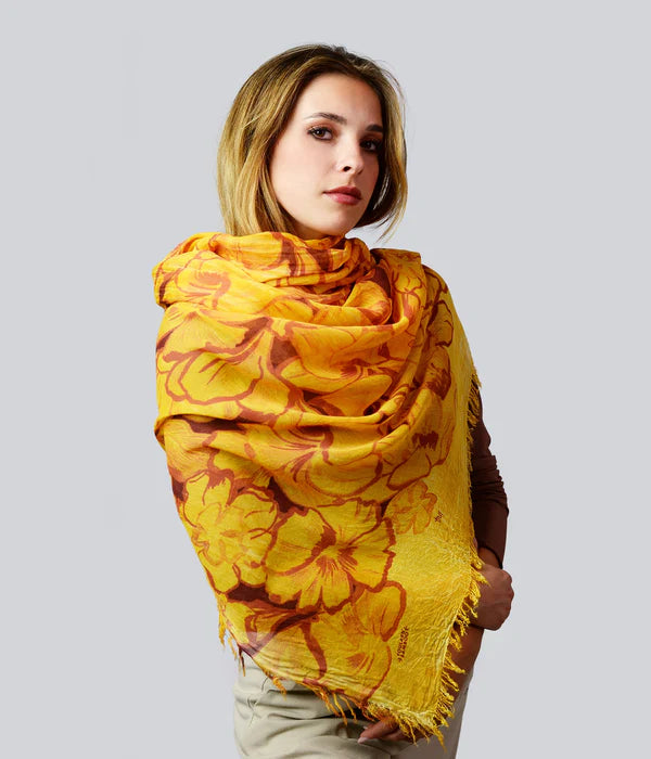 Foulard in Bambù RUBENS giallo mandarino