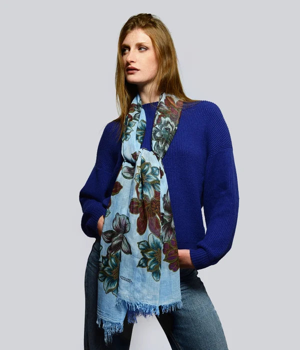 Foulard in Bambù SEURAT celeste