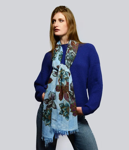 Foulard in Bambù SEURAT celeste