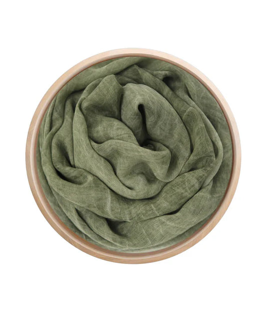 Foulard in Bambù Tinta Unita verde