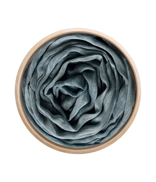 Foulard in Bambù Tinta Unita blu