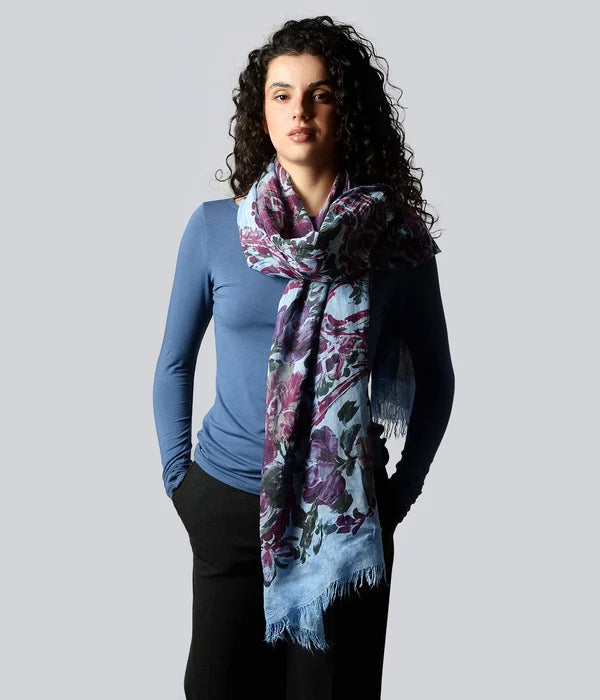 Foulard in Bambù VERONESE azzurro