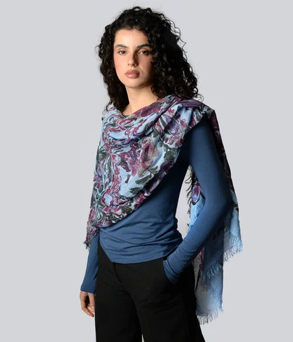 Foulard in Bambù VERONESE azzurro