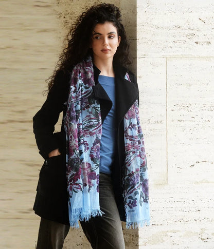 Foulard in Bambù VERONESE azzurro