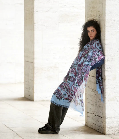 Foulard in Bambù VERONESE azzurro